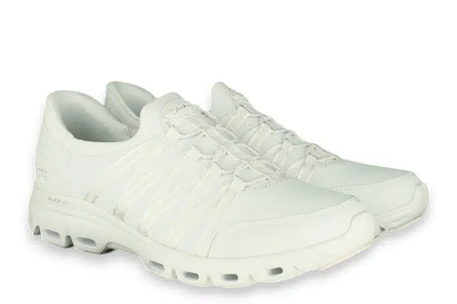 Women’s Skechers Glide-Step Steady Grace White Hands Free Slip-on Sneakers