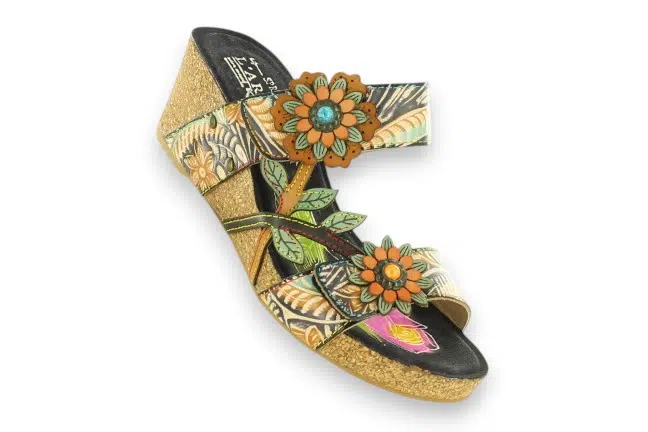 L'Artiste Moai MOAI-NVY Navy Sandals Single
