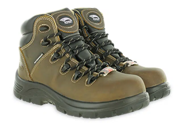 Women’s Avenger Framer Brown Leather Safety Toe Work Boots