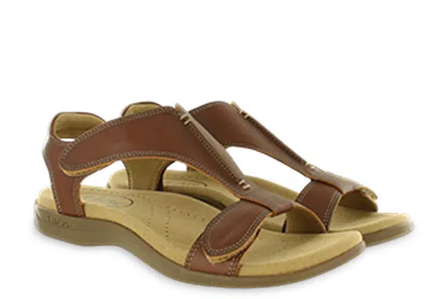 Women’s Taos The Show Cognac Leather Sandals