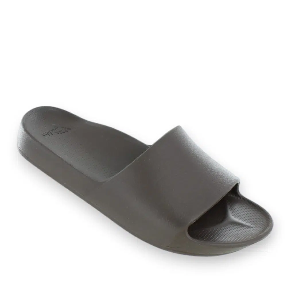Archies Arch Support Slide SLD-SD-BWN-01 Brown Slide Sandals Single