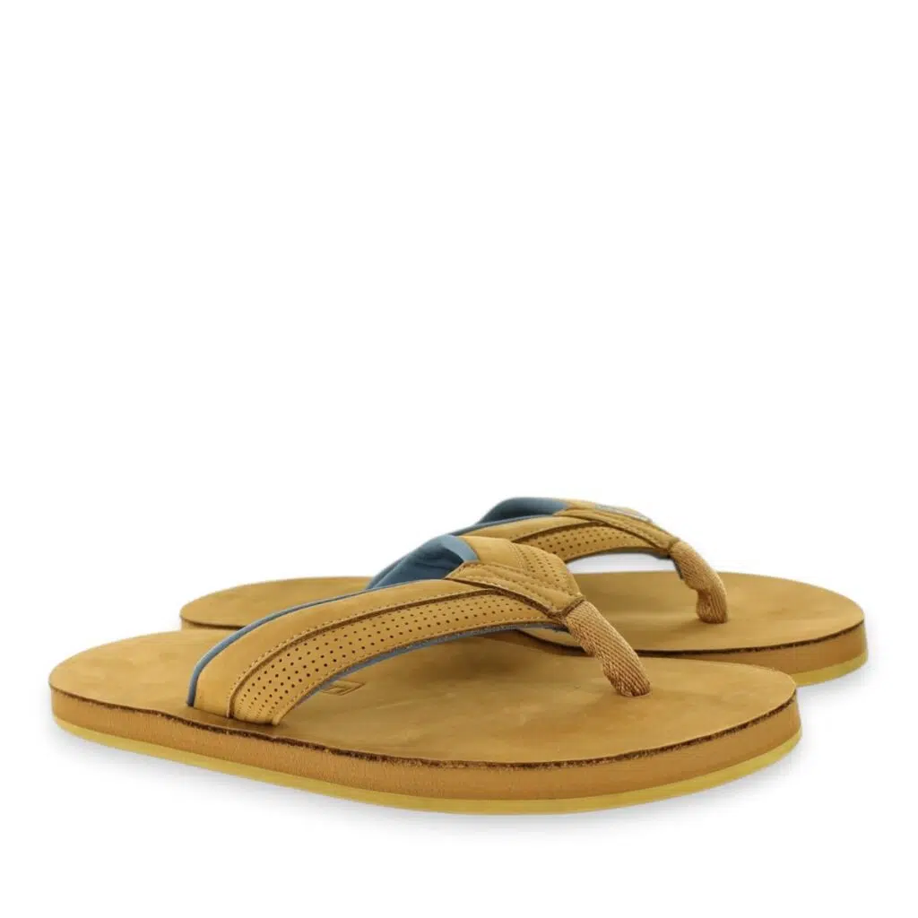 Men’s Hari Mari Grande Tan Leather Flip Flops