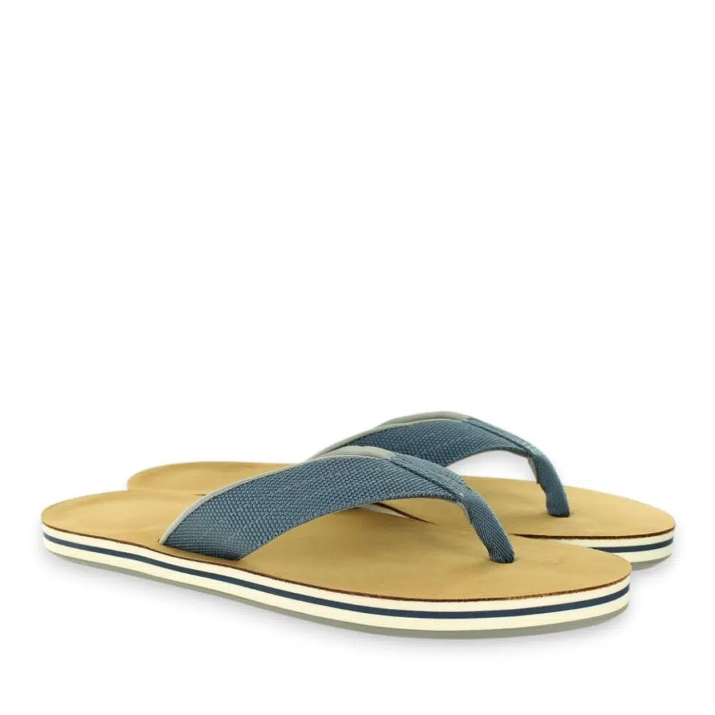 Men’s Hari Mari Scouts Indigo Leather Flip Flops