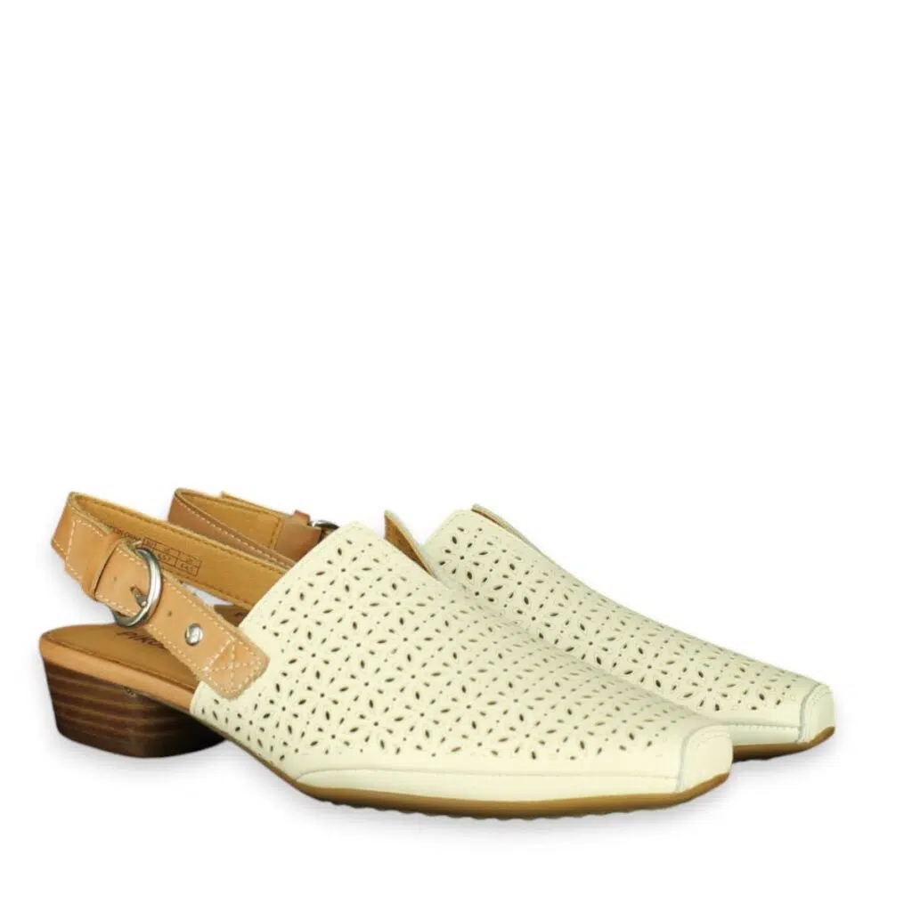 Women’s Pikolinos Alameda White Leather Dressy Shoes