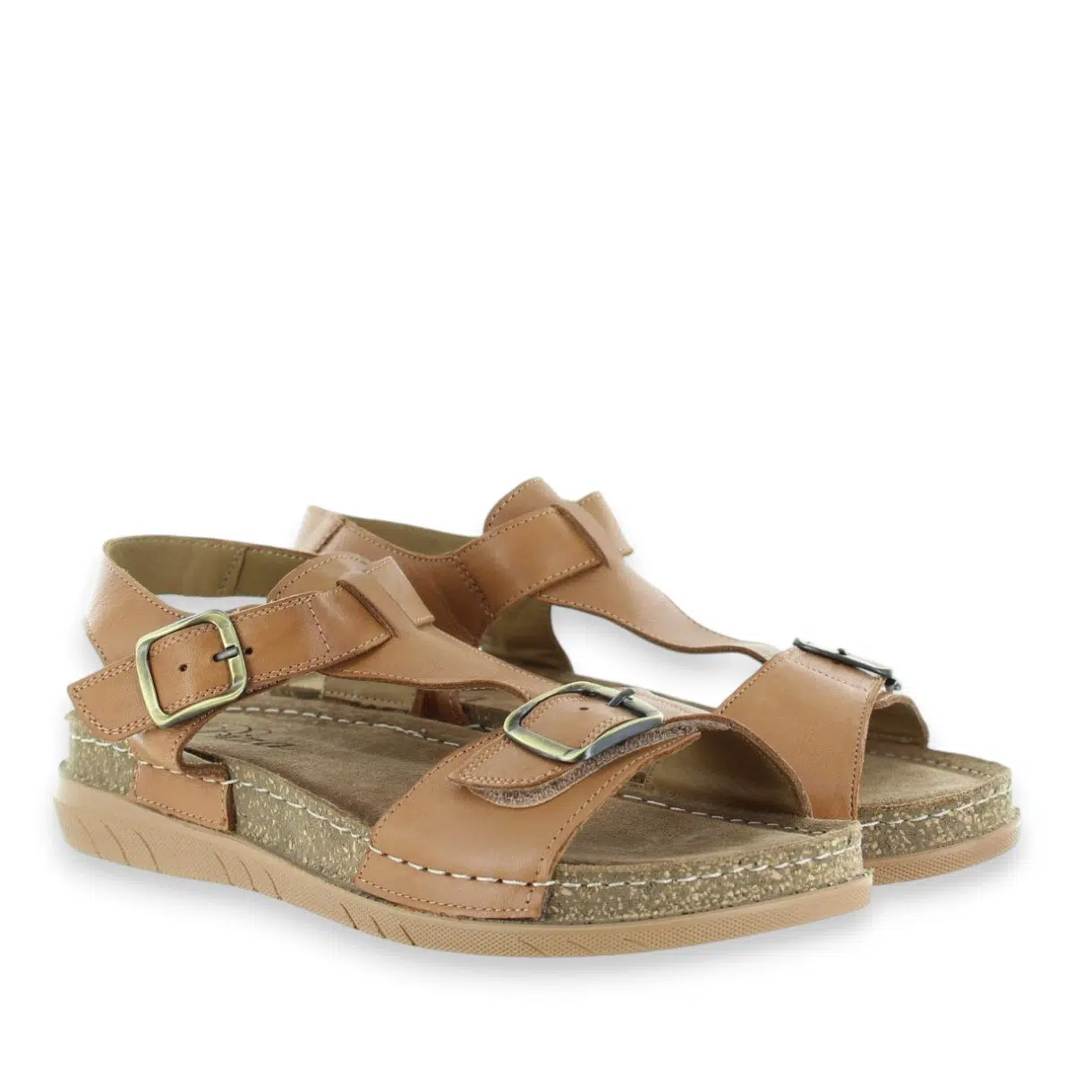 Biza Davis 4047-299 Tan Sandals Pair