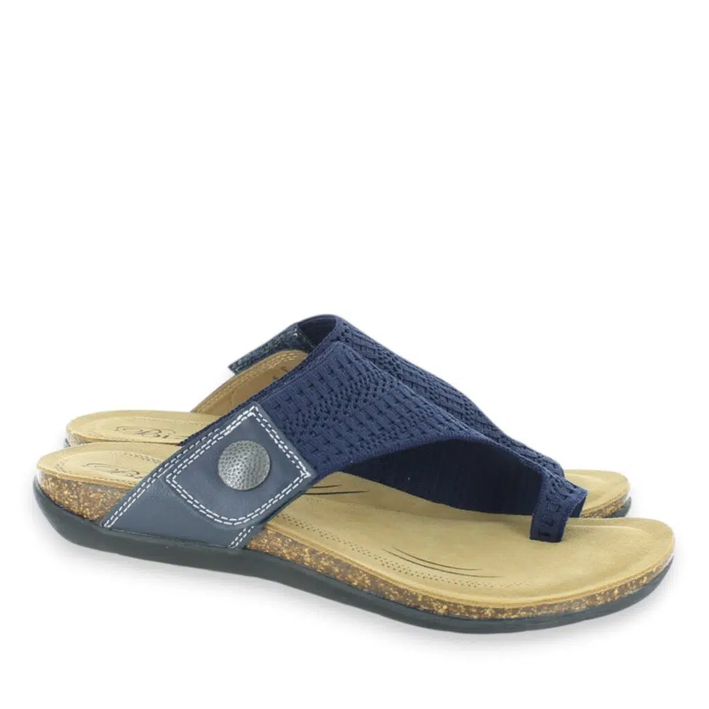 Women’s Biza Lola Navy Knit Stylish Sandals