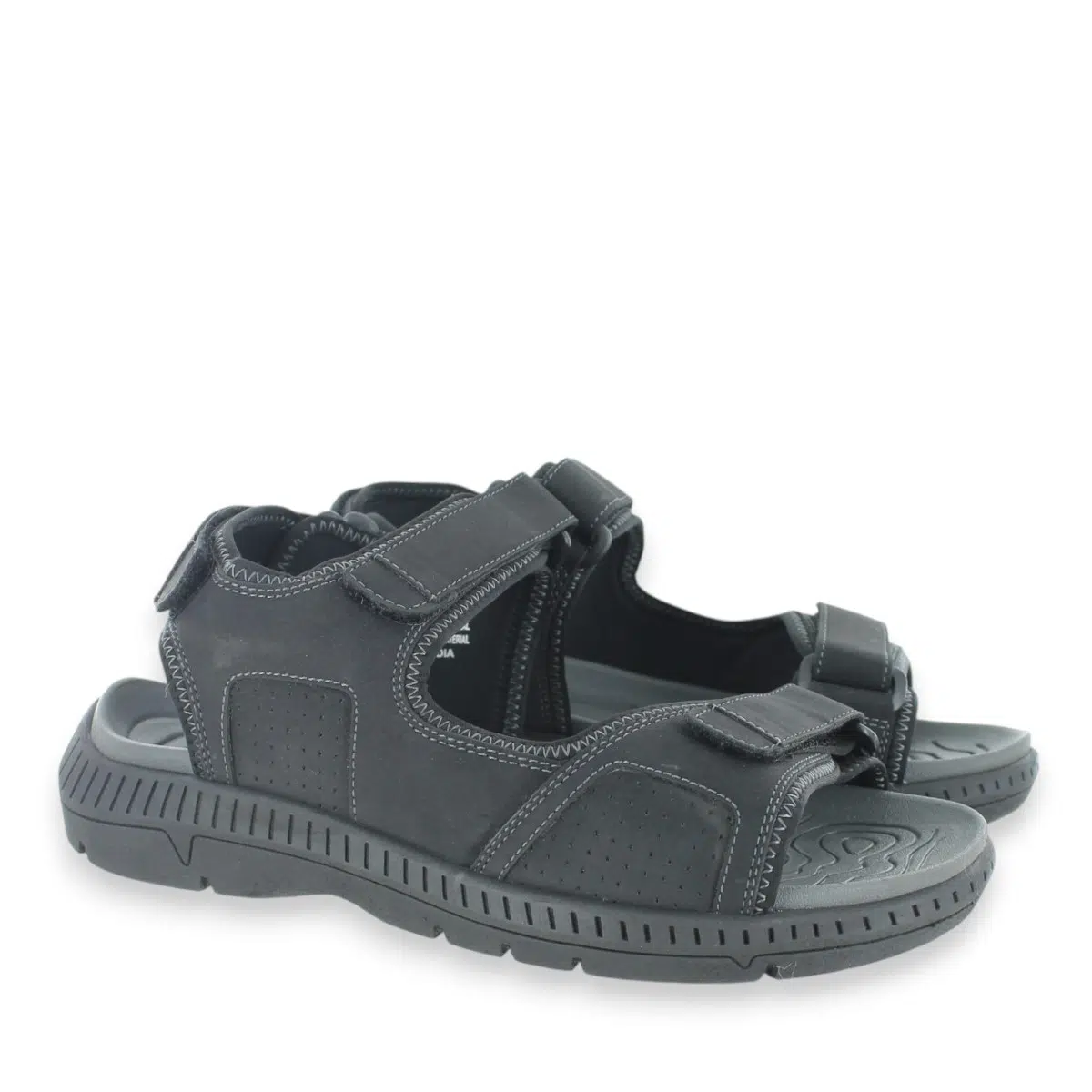 Nunn Bush Laguna 85108-001 Black Sandals Pair