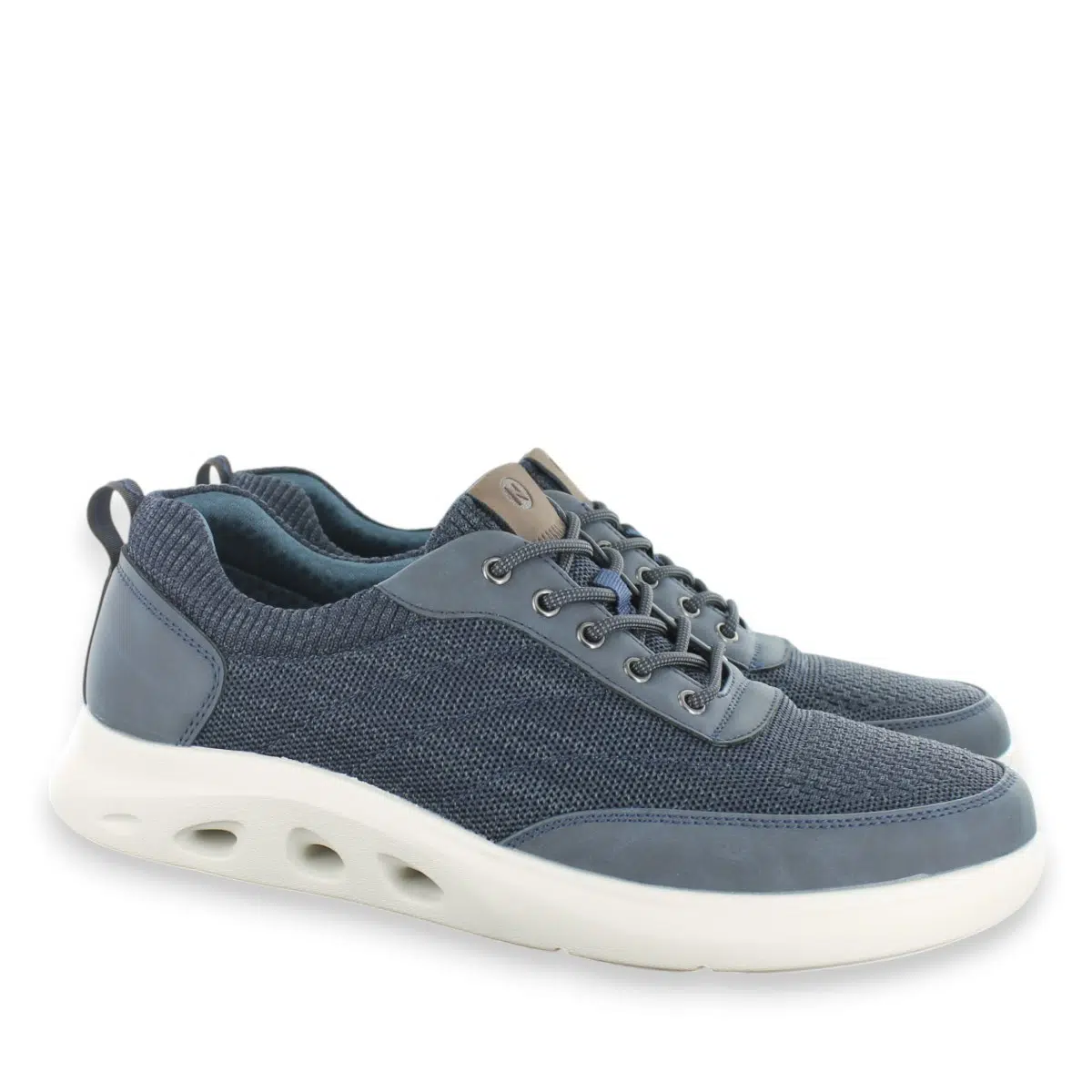 Nunn Bush Ponte Knit 85116-492 Navy Sneakers Pair
