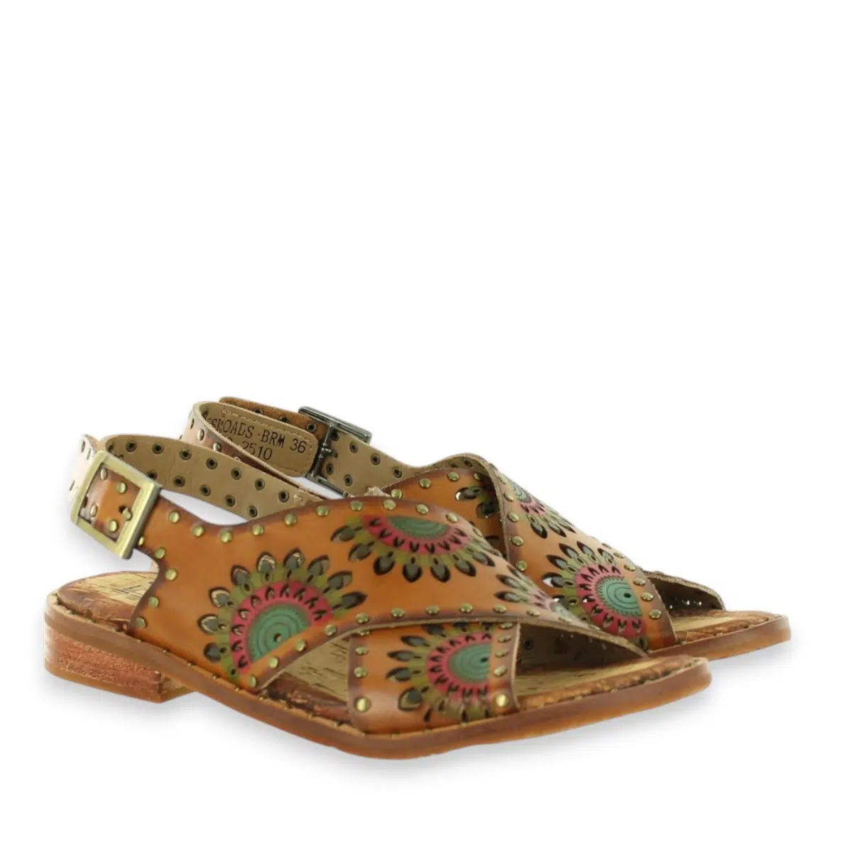 Spring Step Crossroads CROSSROADS-BRN Brown Sandals Pair