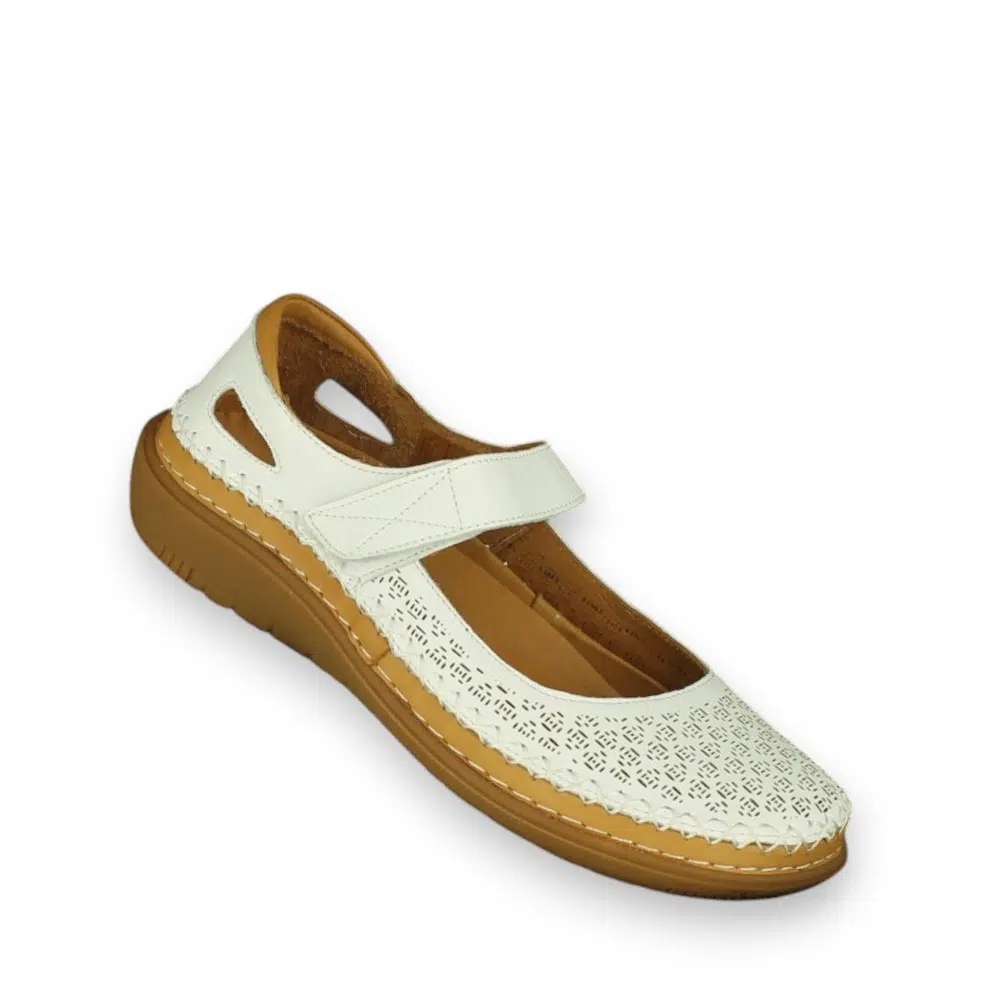 Spring Step Janah JANAH-WHT White Mary Jane Shoes Single