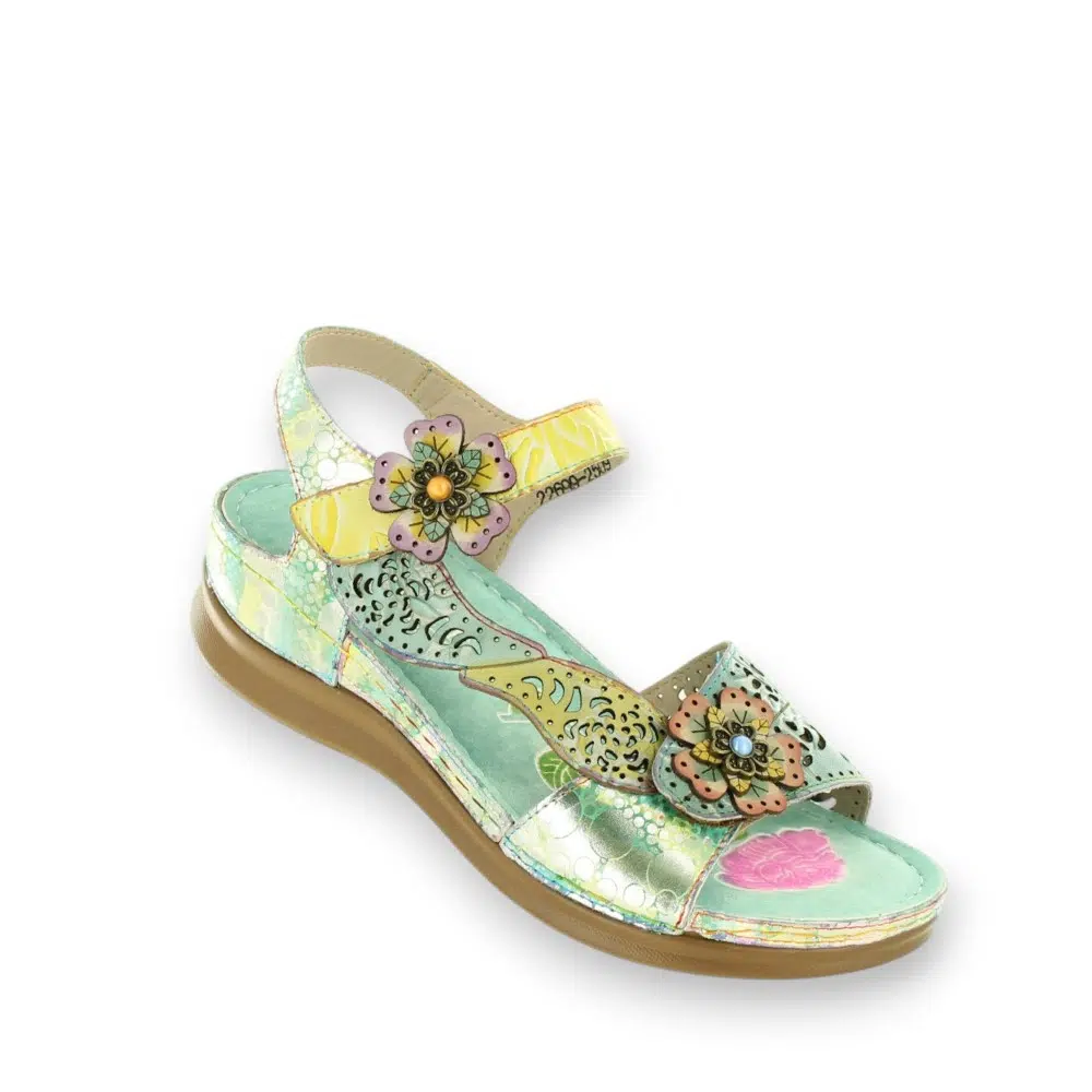 Spring Step Script SCRIPT-MNTM Green Sandals Single