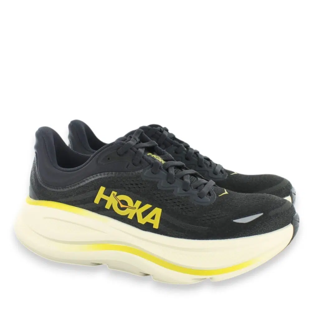 Men’s Hoka Bondi 9 Black CWG Regular Athletic Running Shoes