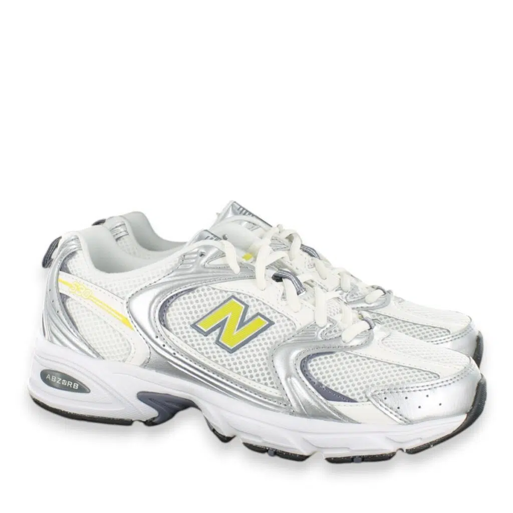 Unisex New Balance 530 Silver/Gold Lifestyle Athletic Shoes