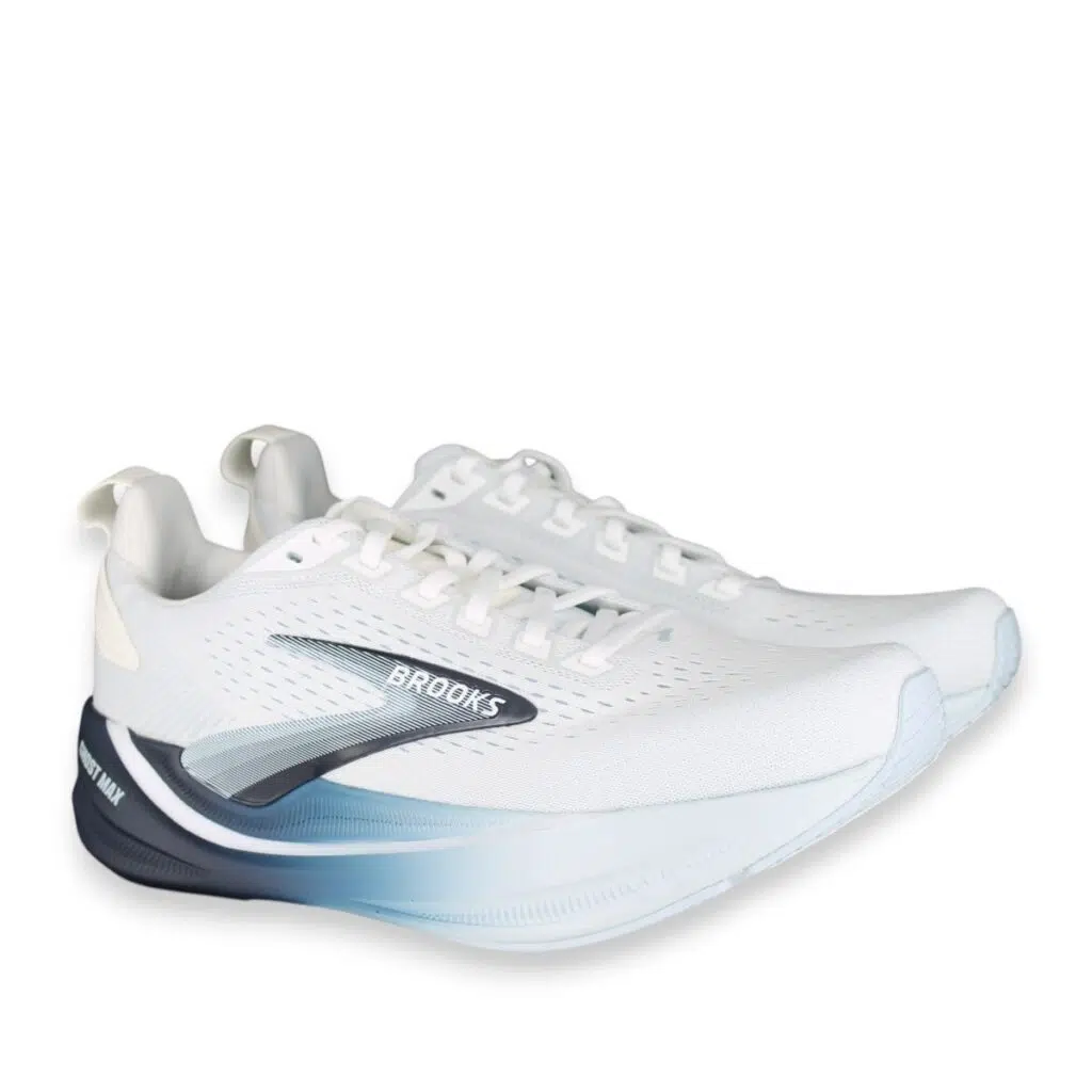 Brooks Ghost Max 4 110496-151 White Running Shoes Pair