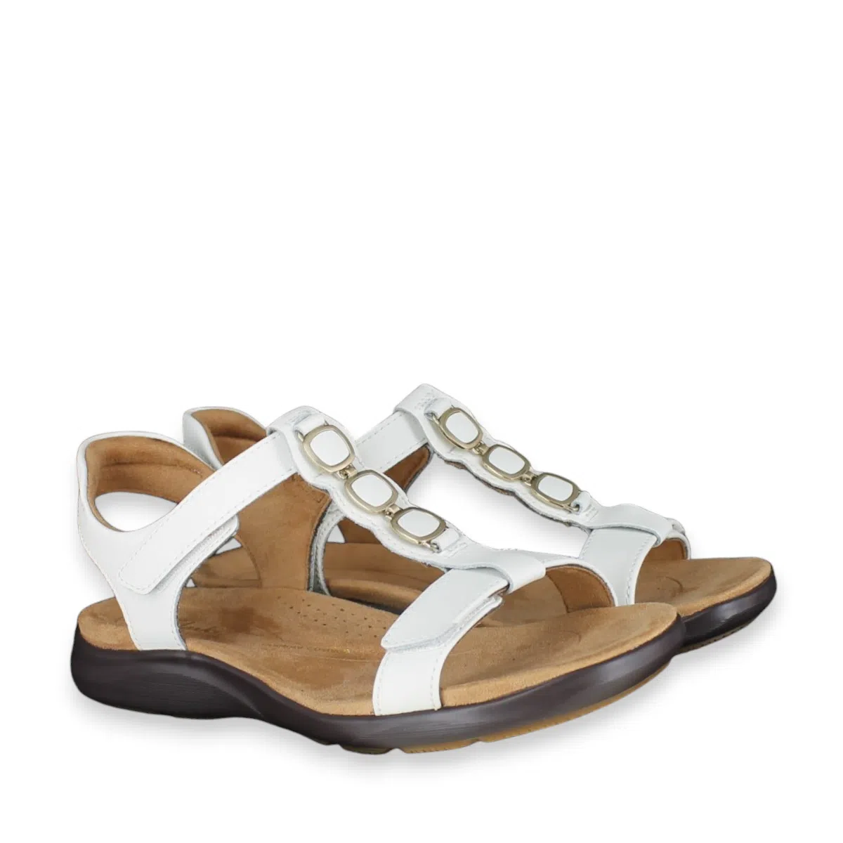 Clarks Kitly Gem 26185961 White Sandals Pair