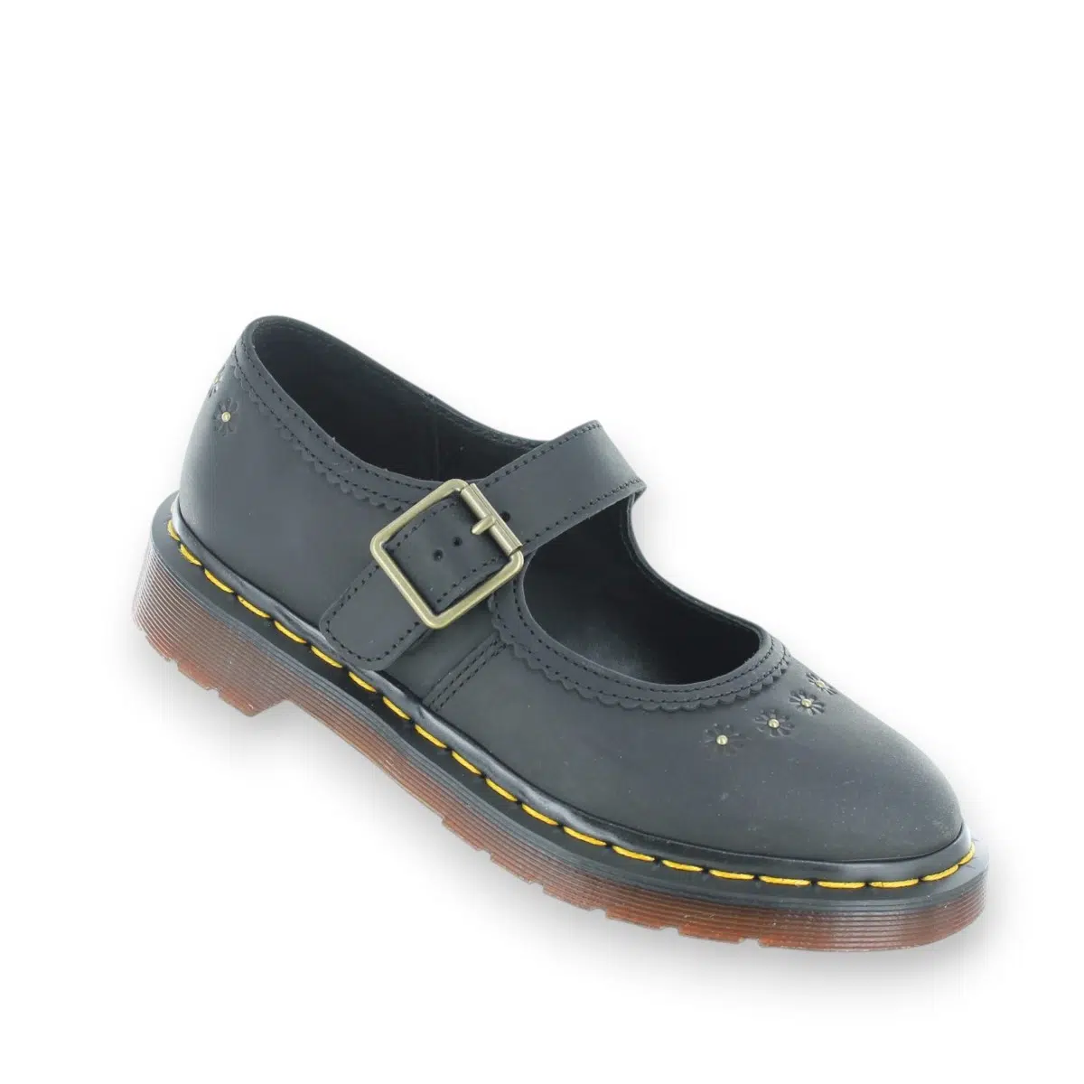 Dr Martens Flower 42391001 Black Mary Jane Shoes Single