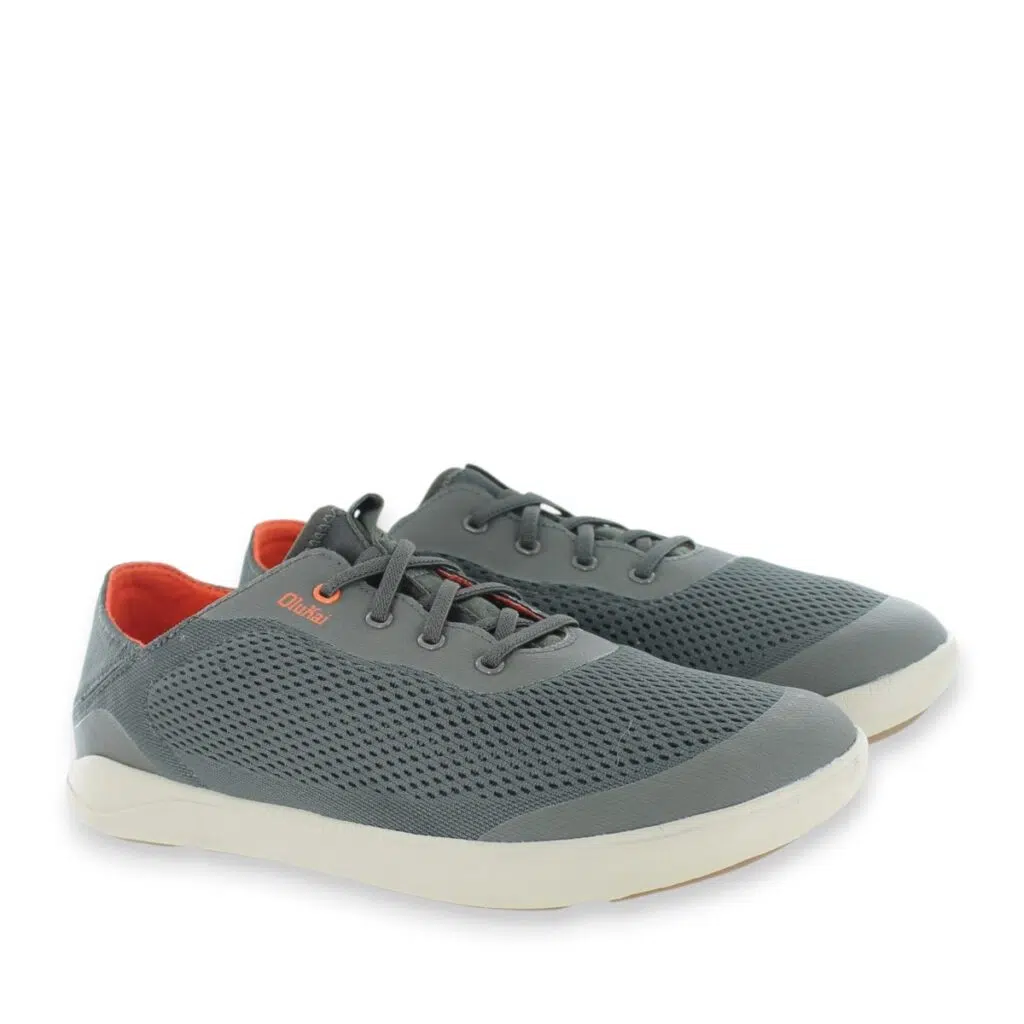 Olukai Moku Pae 10472-4EKZ Taupe Boat Shoes Pair