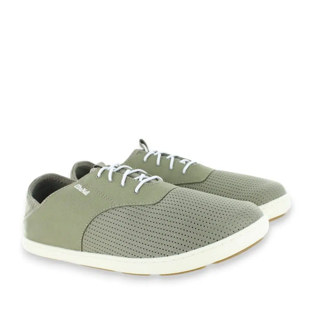 Olukai Nohea Moku 10283-1020 Taupe Boat Shoes Pair