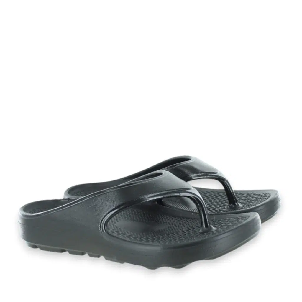 Revitalign Fusion Energy RV1162BLK Black Sandals Pair