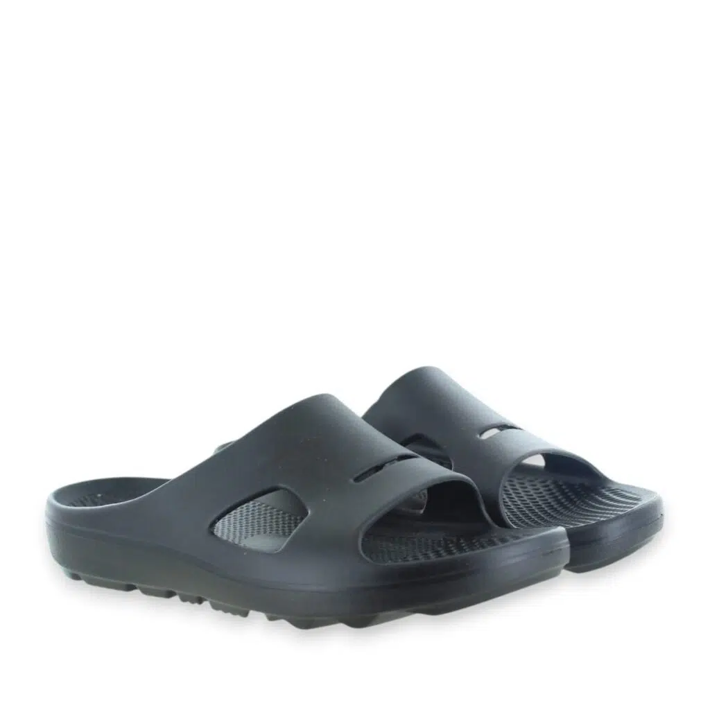 Revitalign Fusion Strive RV2022BLK Black Slide Sandals Pair