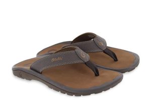 Olukai Ohana 10110-4827 Dark Brown Flips Pair